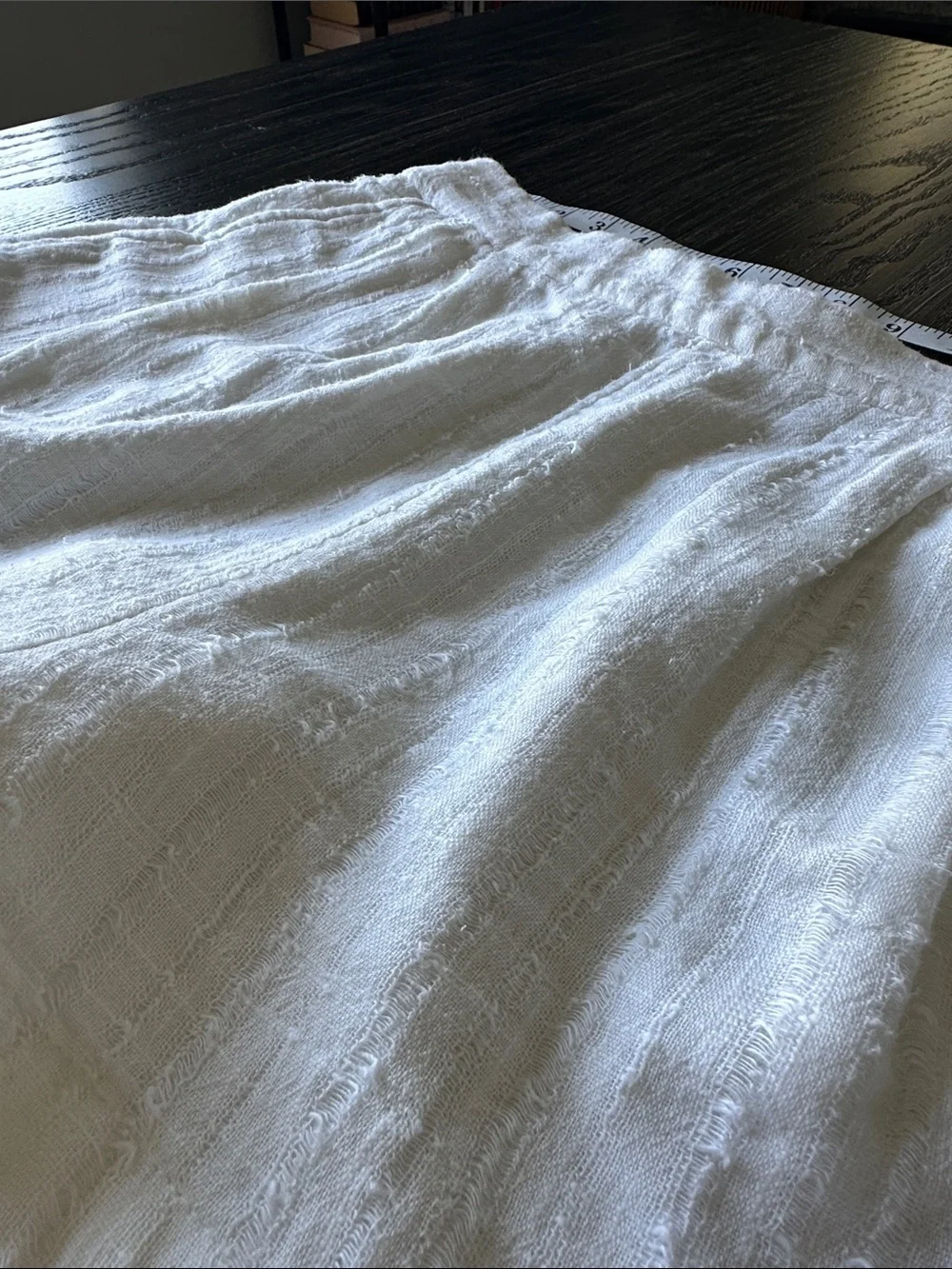 Free People Pull-on Gauzy Flowy Pleated Slightly Off White Shorts, Size Large